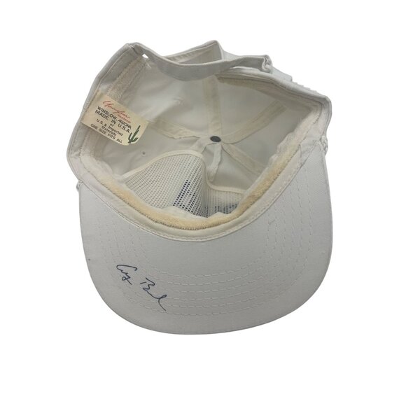 Bush Quayle ’92 Campaign Rope Hat + Button, Appears Signed George H. W. Bush - Picture 7 of 8